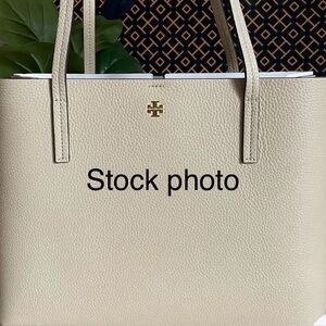 Tory Burch Cream Leather Tote